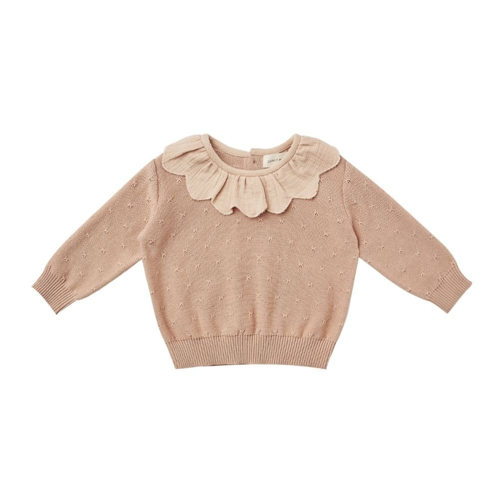 Quincy Mae Petal Knit Jumper - Baby Girls Clothing | Rockies NZ