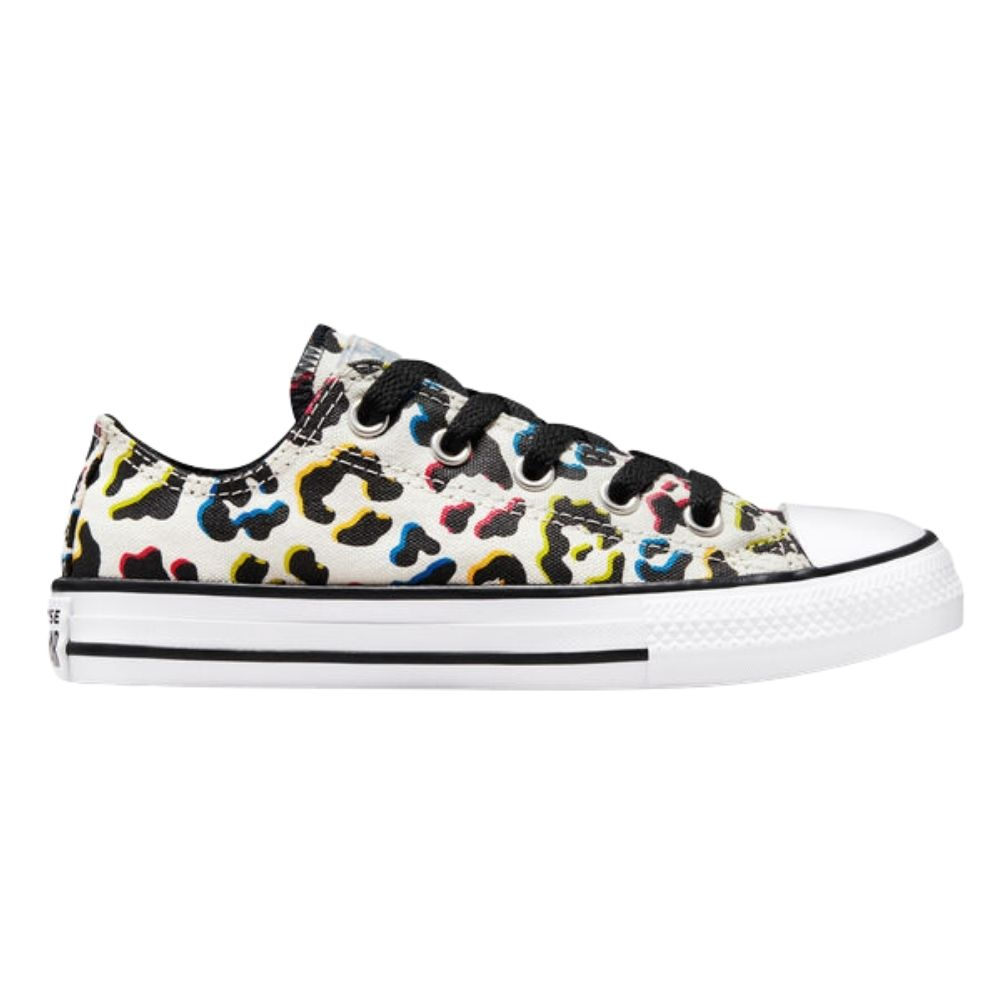 Girls deals leopard converse