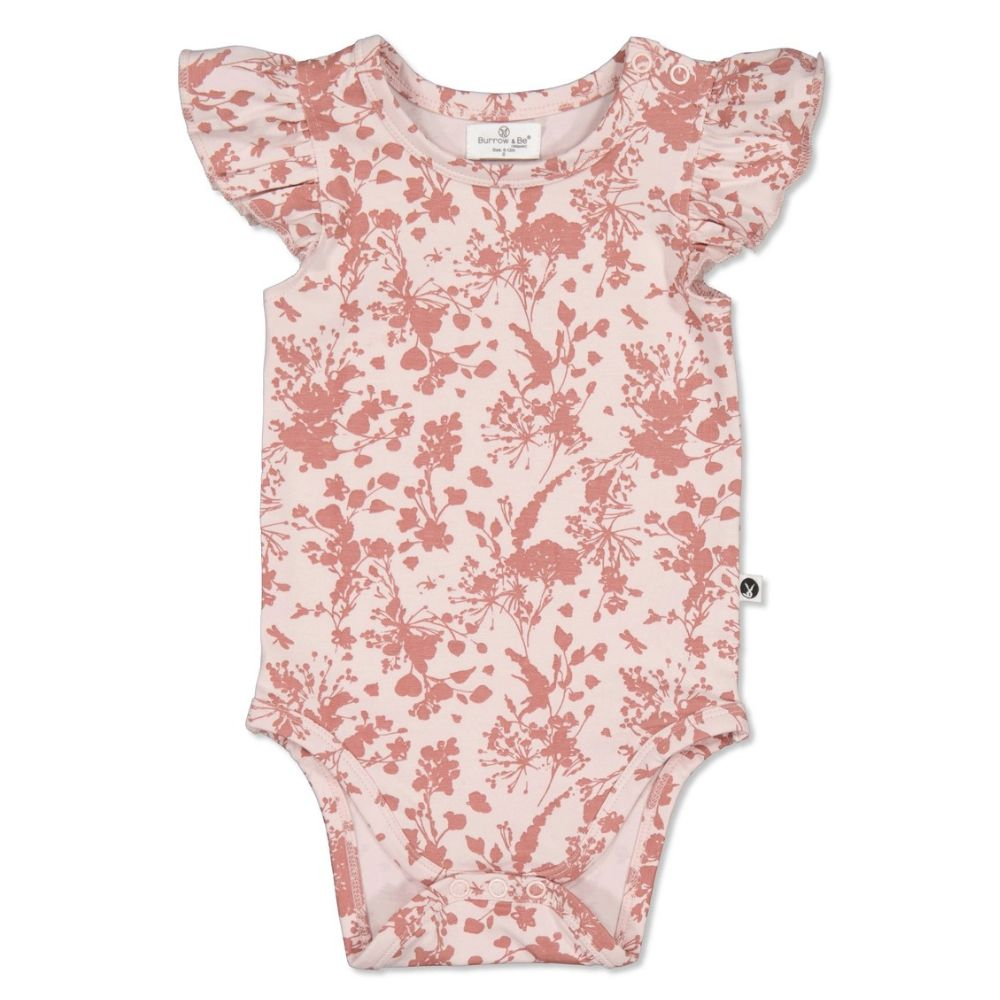 Burrow and Be Flutter Sleeve Bodysuit - Baby Girls Clothing | Rockies ...