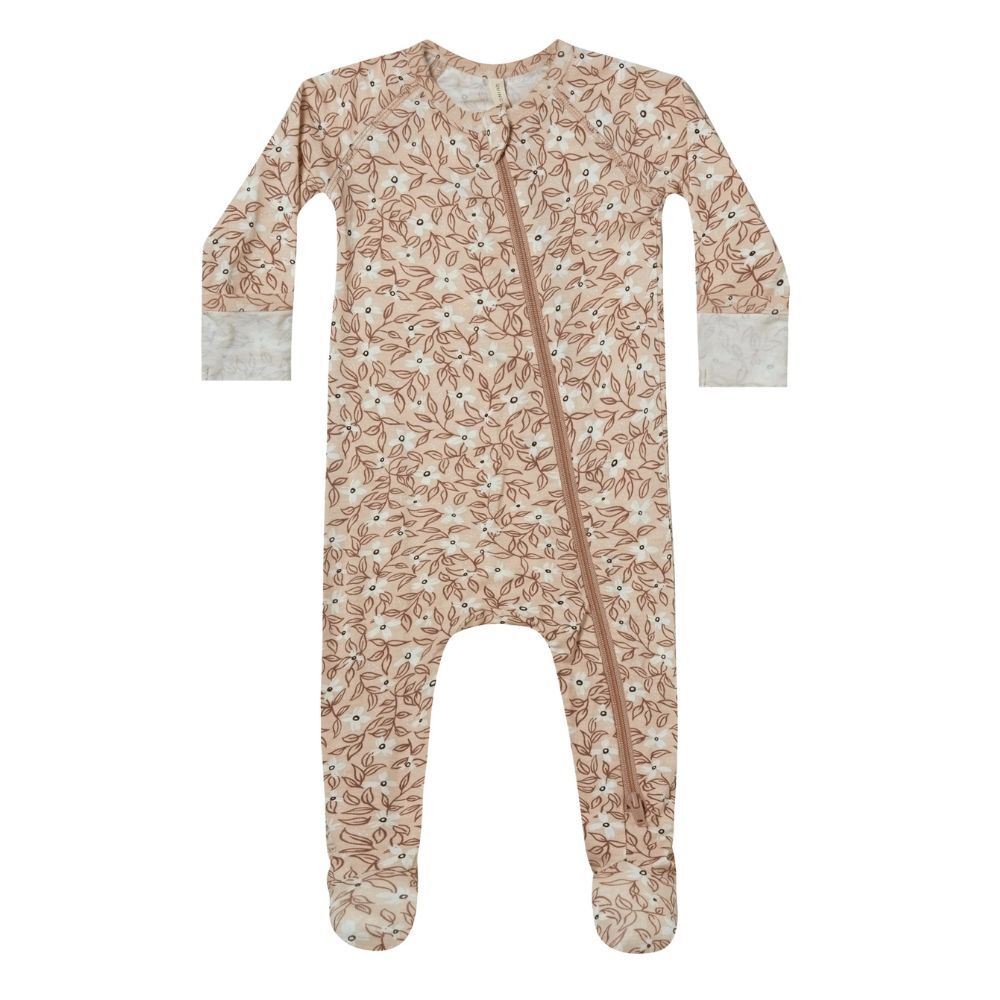 Quincy Mae Bamboo Zip Footed Sleepsuit - Baby Girls Clothing | Rockies ...