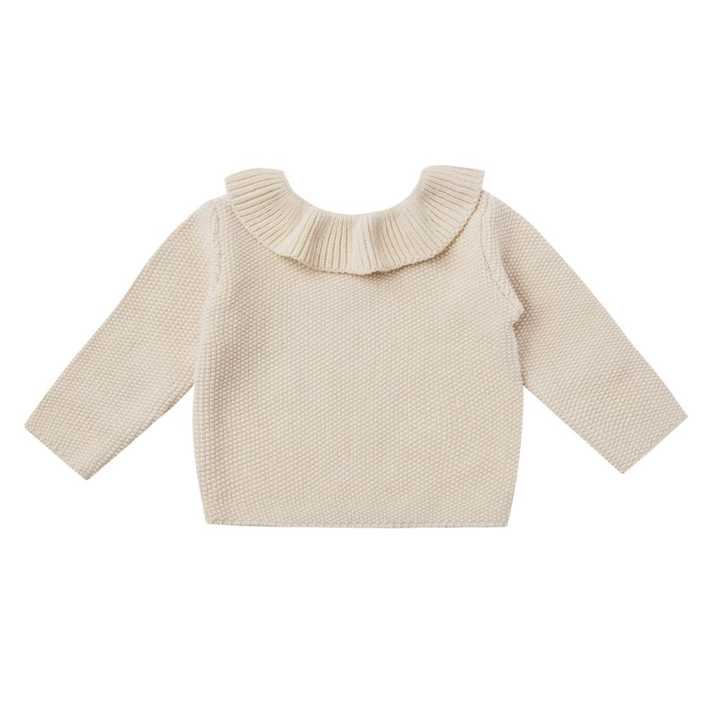 Quincy Mae Ruffle Collar Knit Sweater