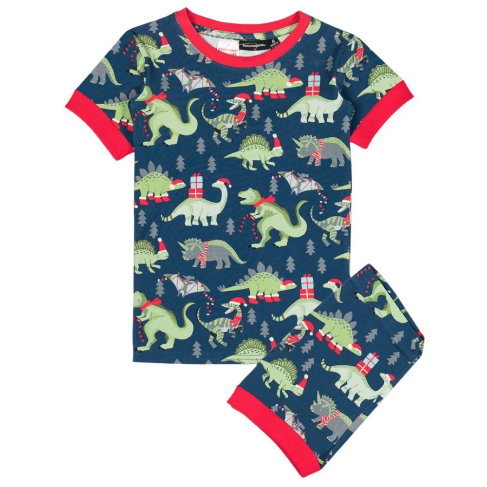 Boys short christmas pyjamas hot sale