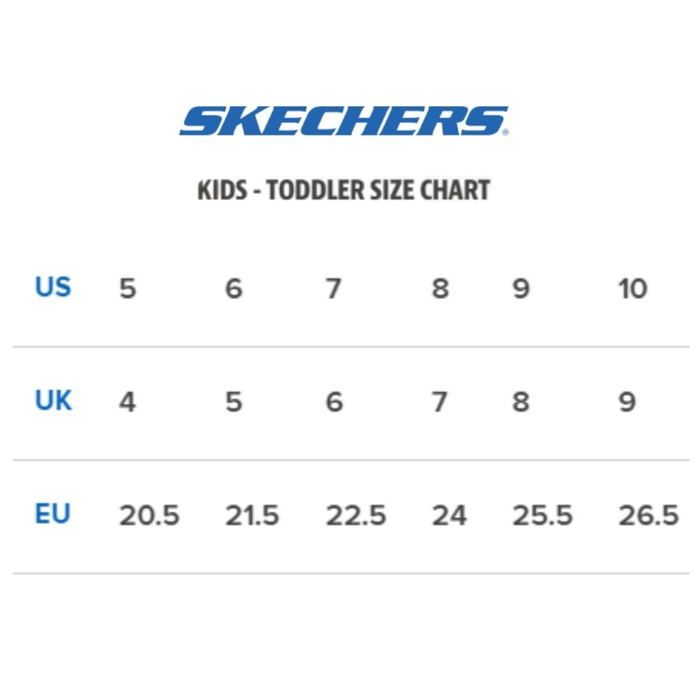 Skechers kids shoe sales size chart