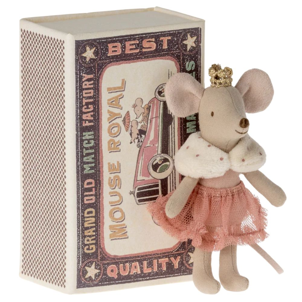 Maileg Princess Mouse in Matchbox 