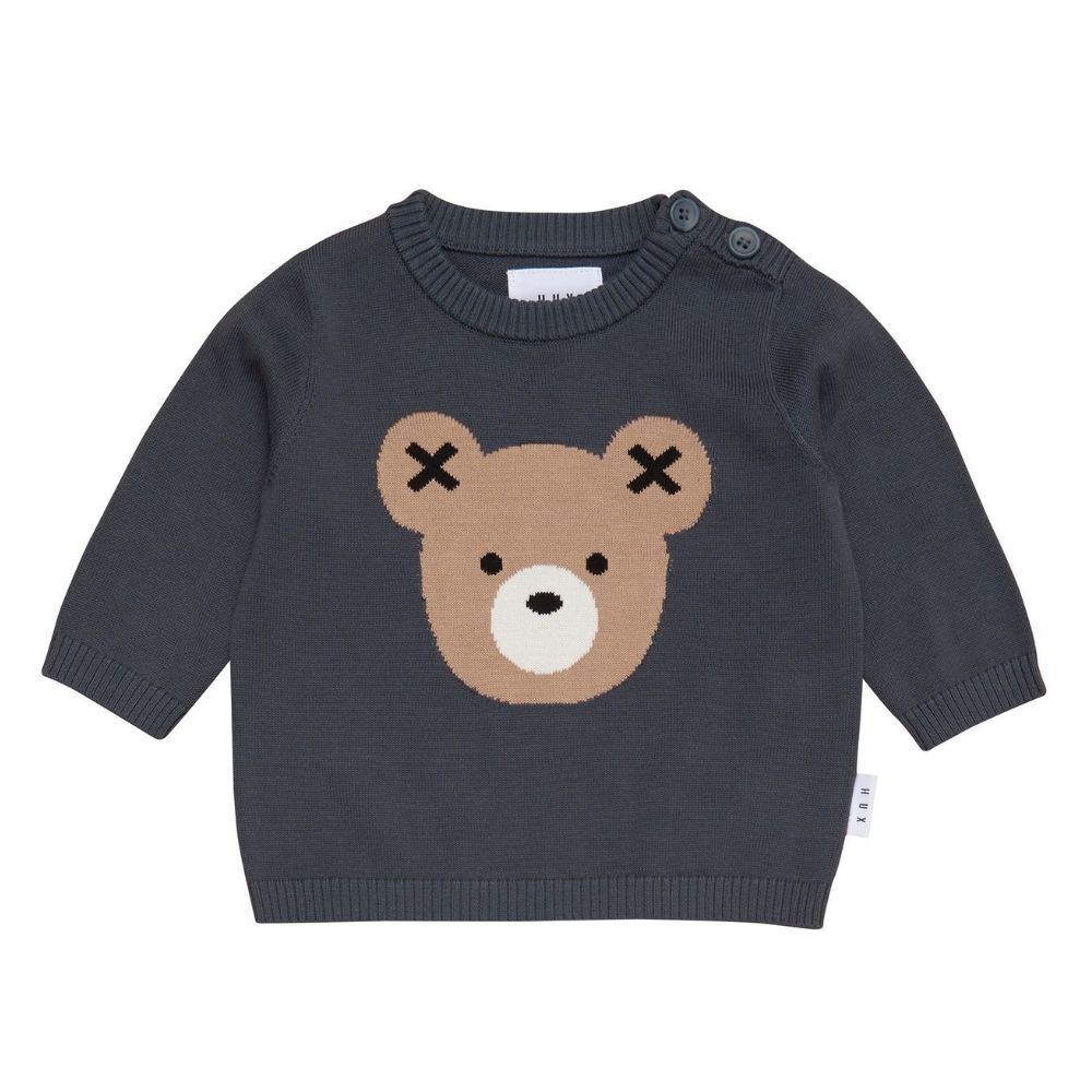 Huxbaby Huxbear Head Knit Jumper Boys Jumpers Rockies NZ Huxbaby 02372301 w23