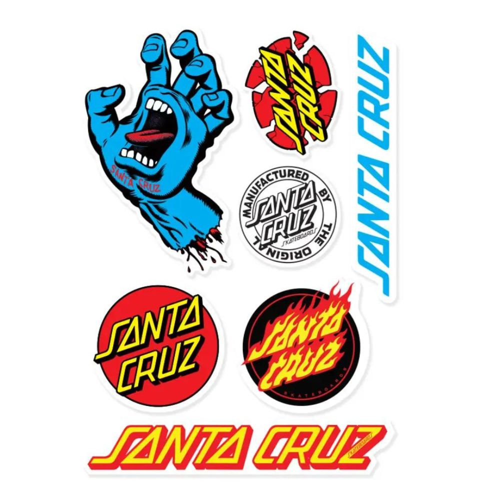 Santa Cruz Screaming Hand Multi Stickers