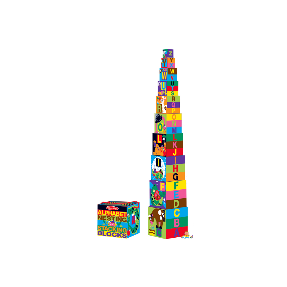 Melissa & Doug Alphabet Stacking Blocks 