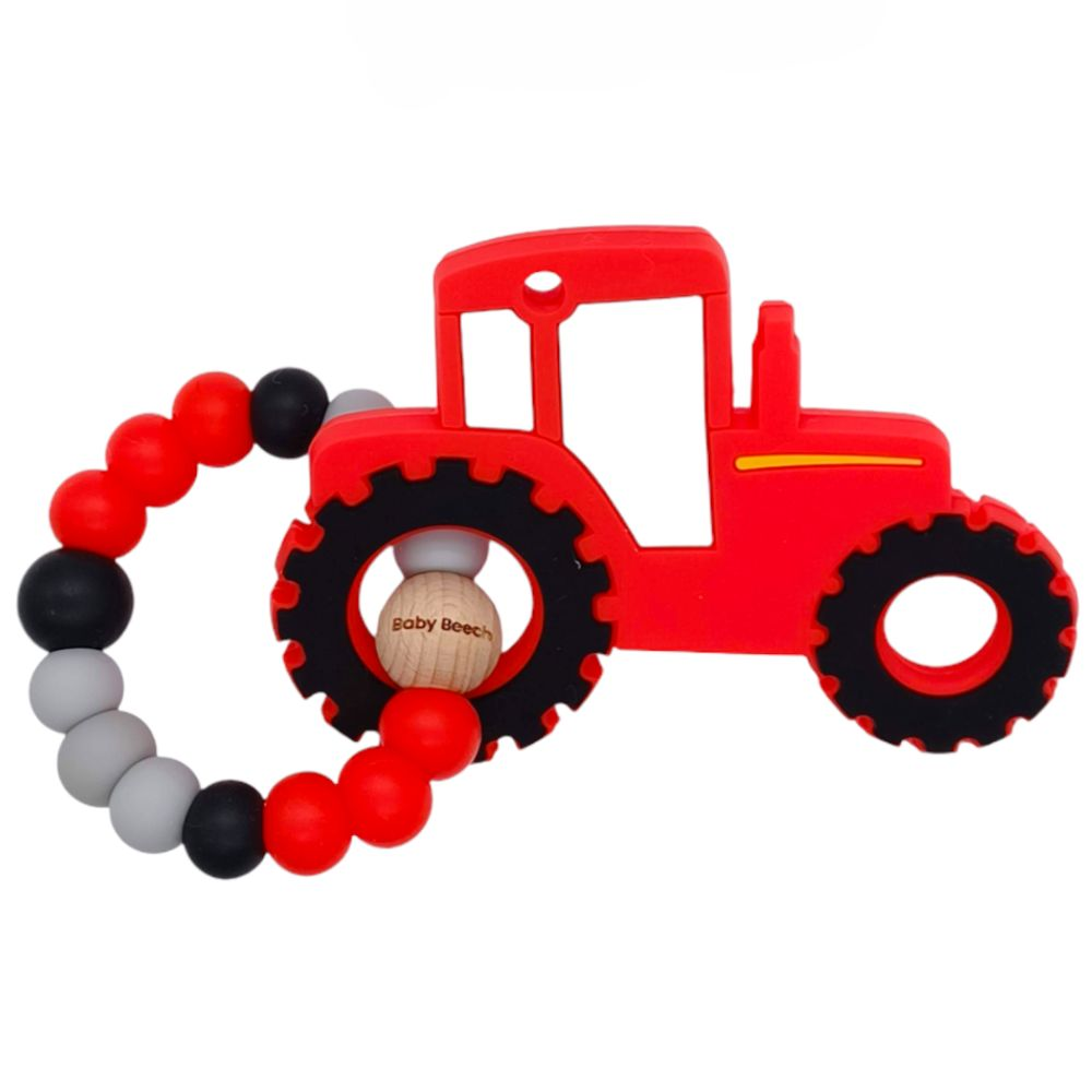 Baby Beech Tractor Pendant Teether