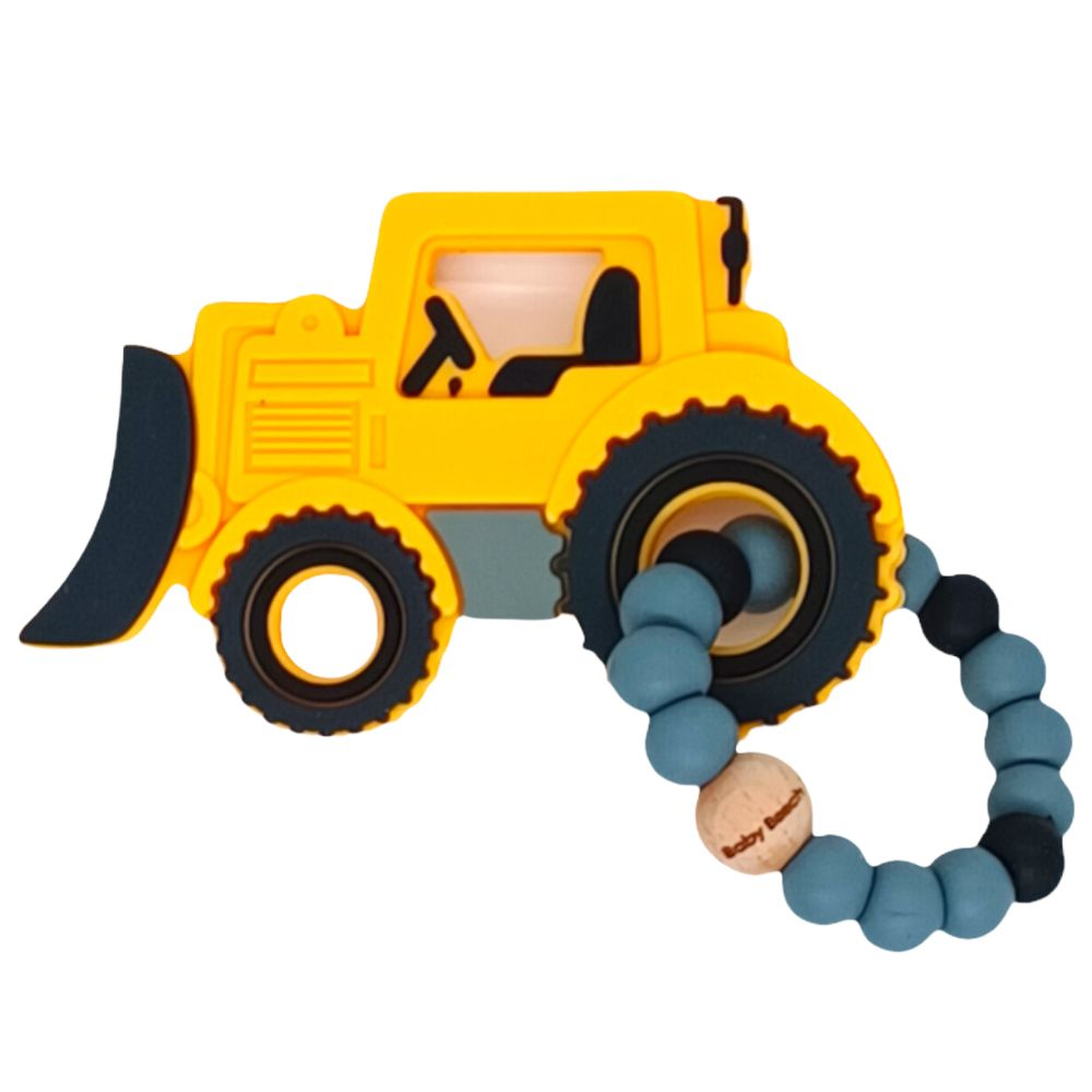 Baby Beech Bulldozer Pendant Teether