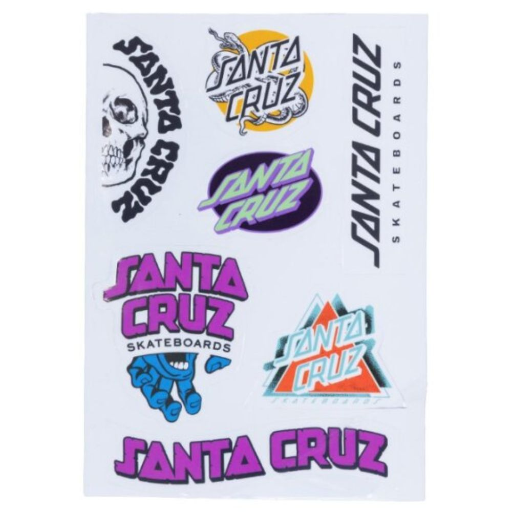 Santa Cruz Multi Logo Sticker Sheet