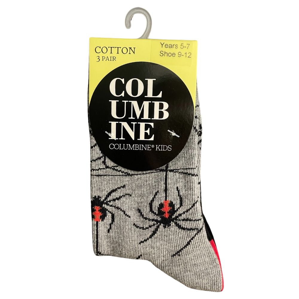 Columbine Cotton Blend Crew Socks - 3pk