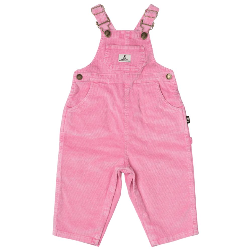 Rock Your Baby Pale Pink Cord Overalls