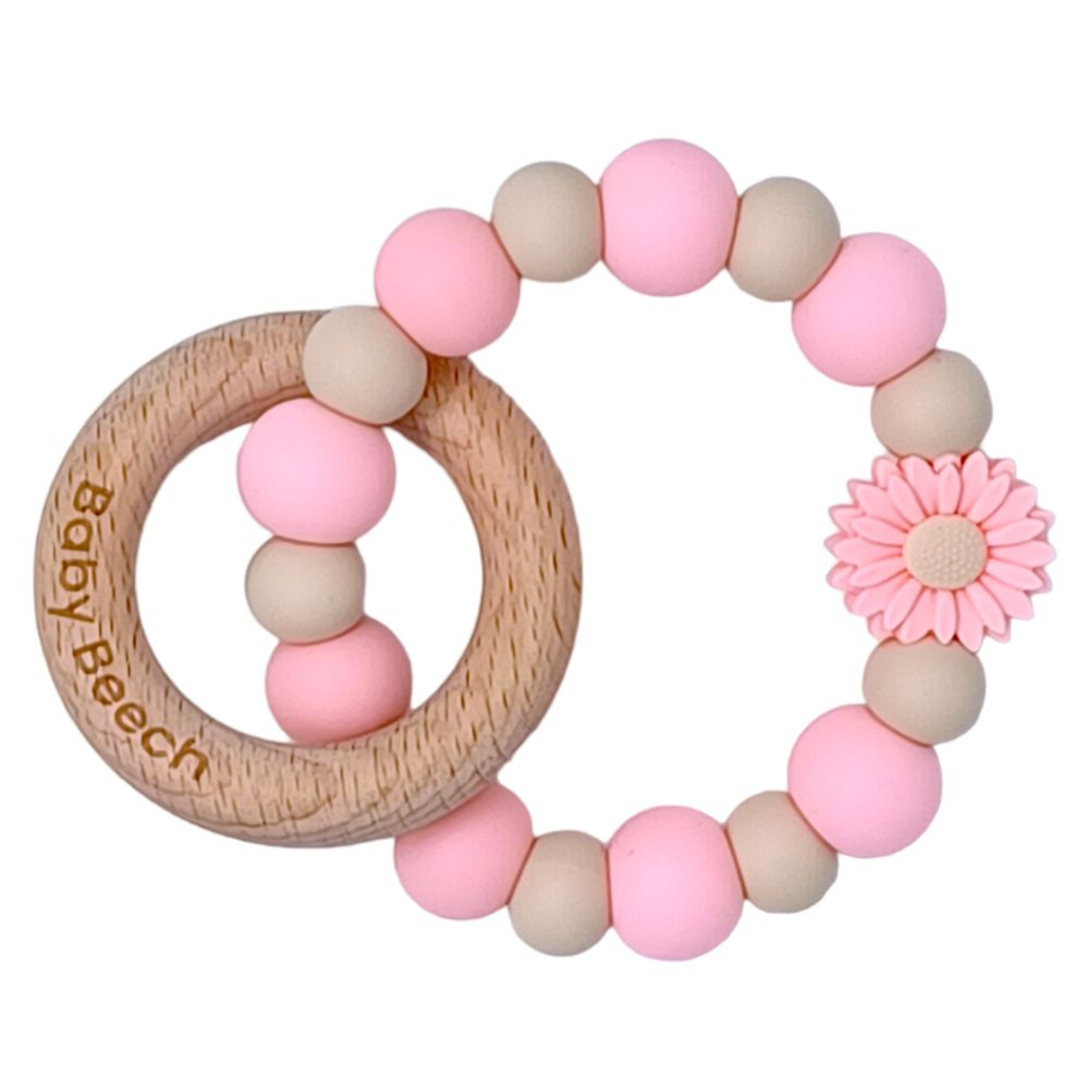 Baby Beech Daisy Teething Ring