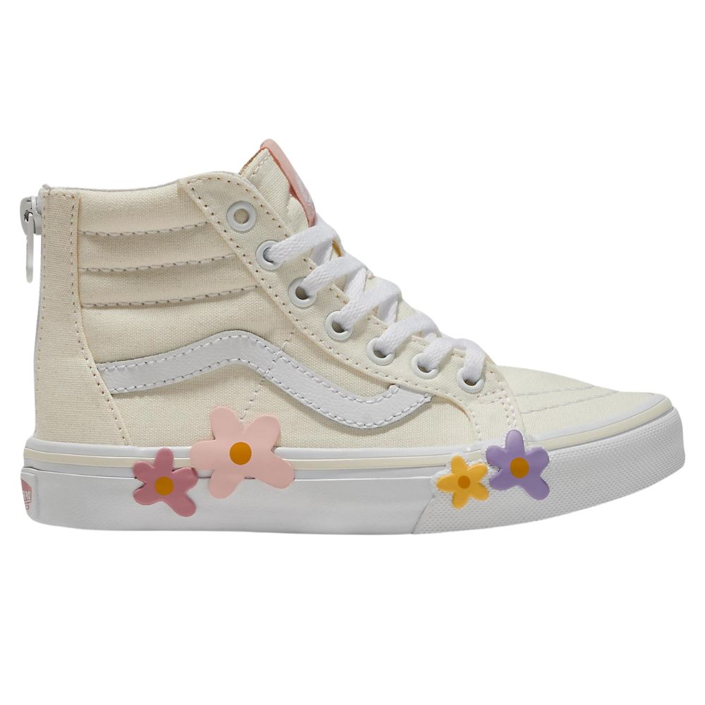 Vans Sk8 Hi Zip Flowers Egret