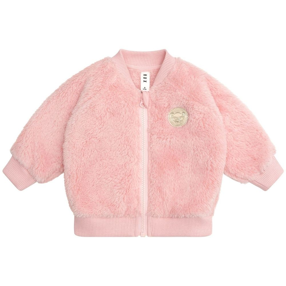 Huxbaby Unicorn Heart Faux Fur Jacket