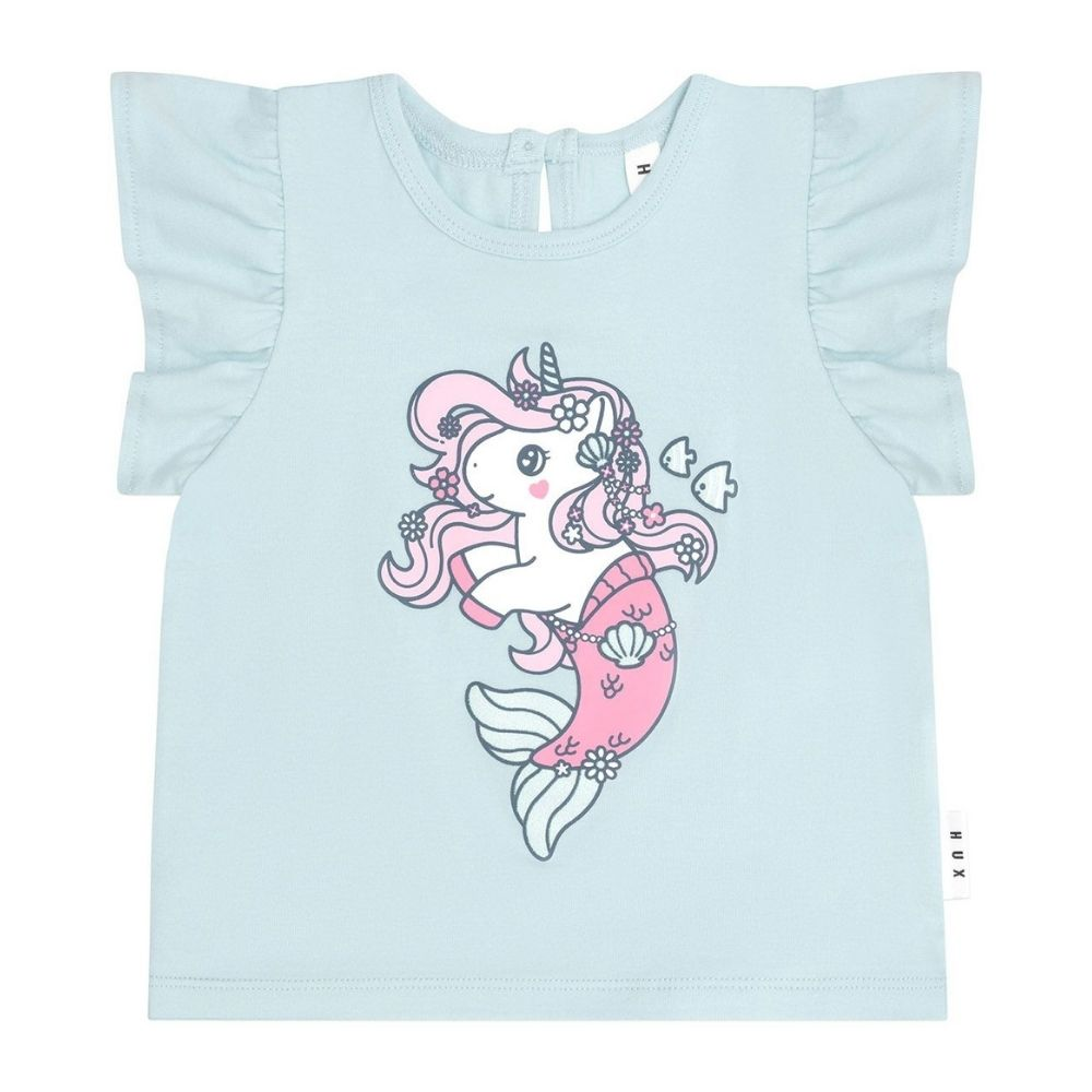 Huxbaby Mercorn Glitter Frill T-Shirt