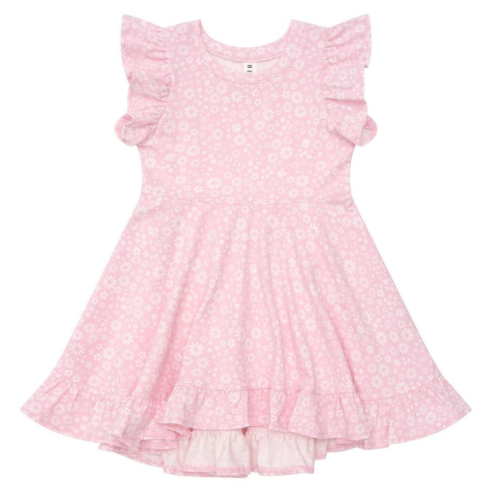 Huxbaby Daisy Seashell Frill Swing Dress