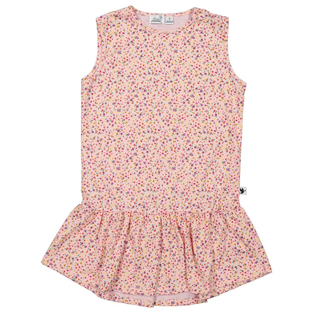 Kissed by Radicool Ditsy Floral Sleeveless Frill Dress