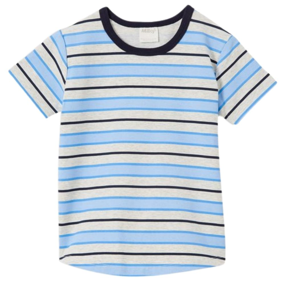 Milky Blue Stripe Tee