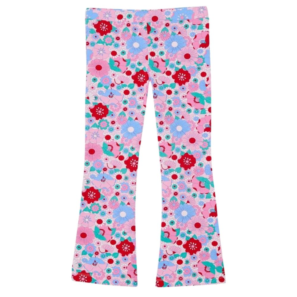 Milky Summer Blooms Flared Legging