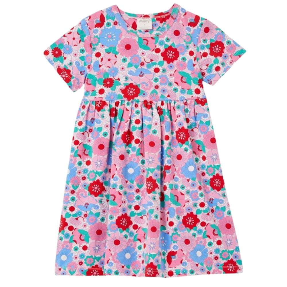 Milky Summer Blooms Dress