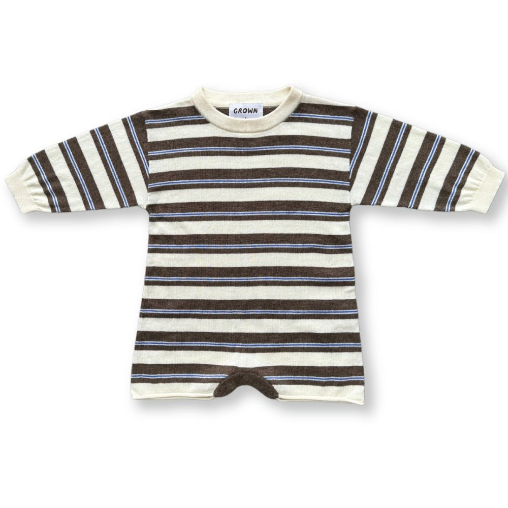 Grown Sardine Stripe Romper