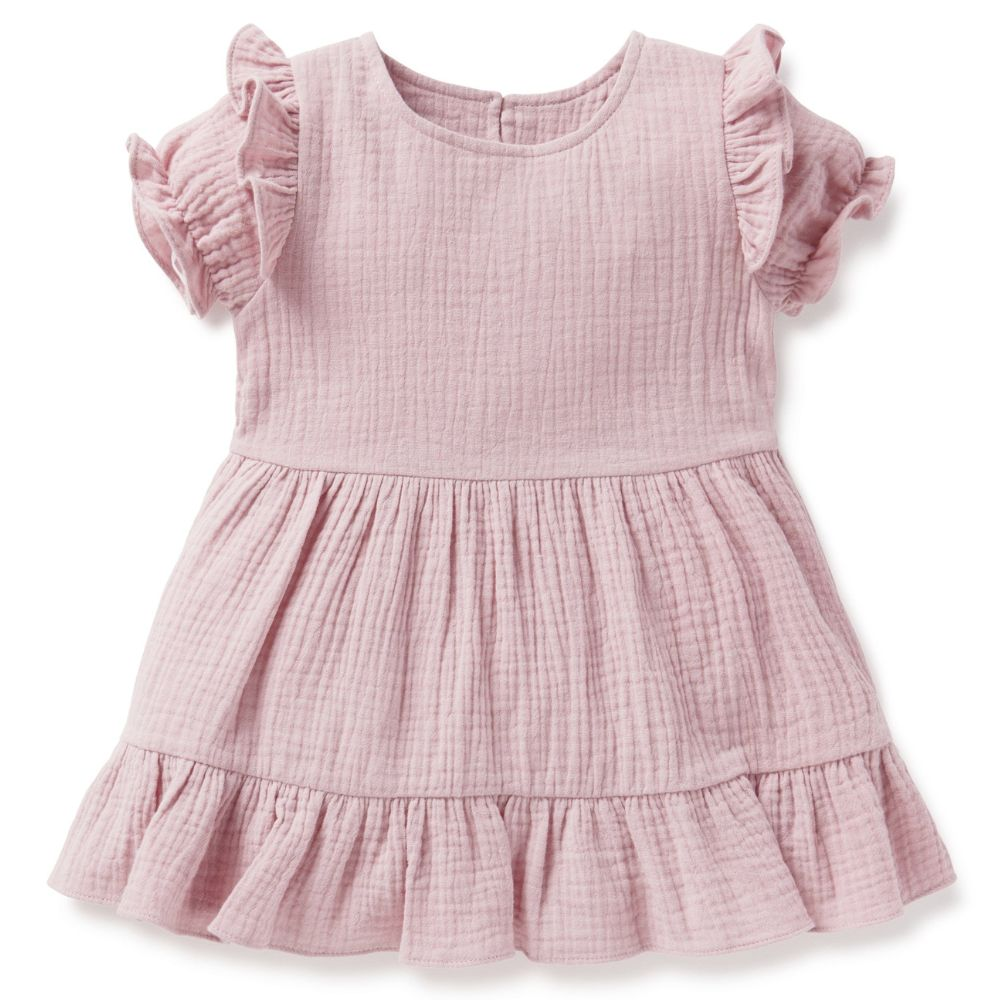 Aster & Oak Muslin Ruffle Dress