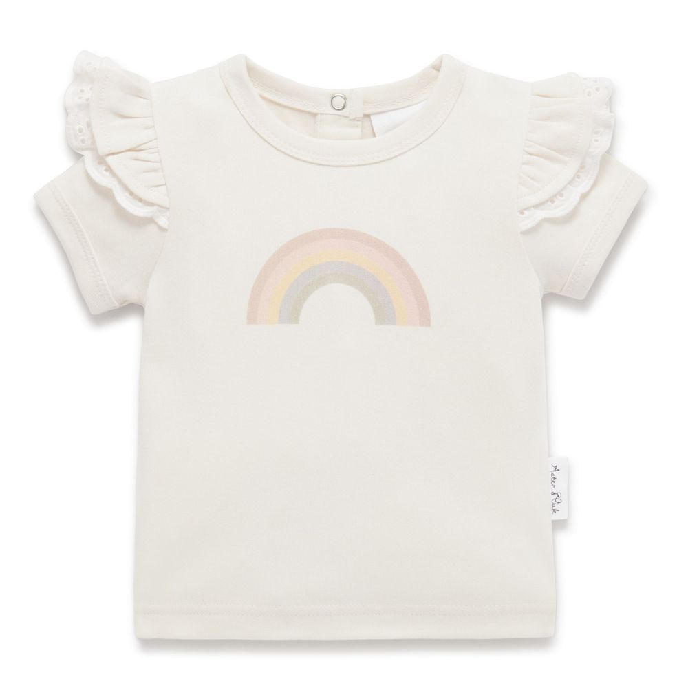 Aster & Oak Rainbow Flutter Tee