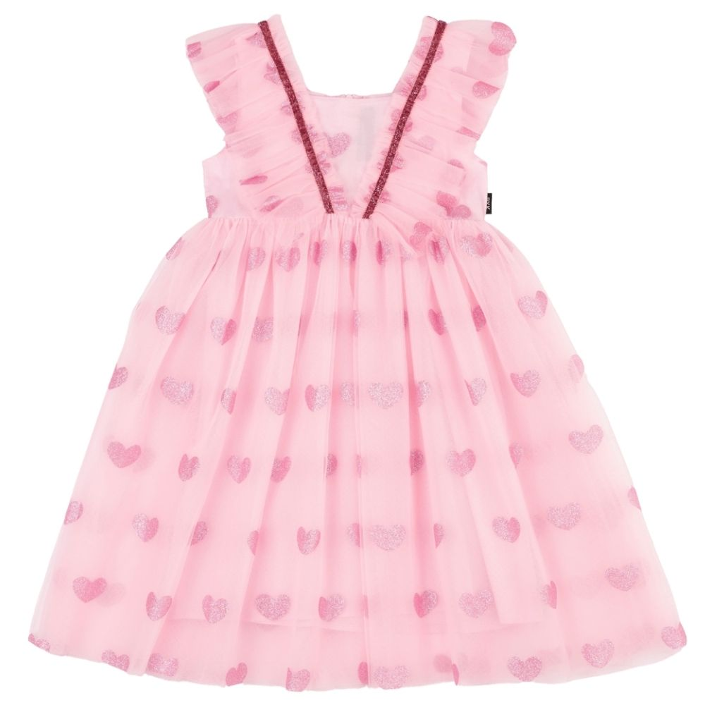 Rock Your Kid Glitter Heart Tulle Dress