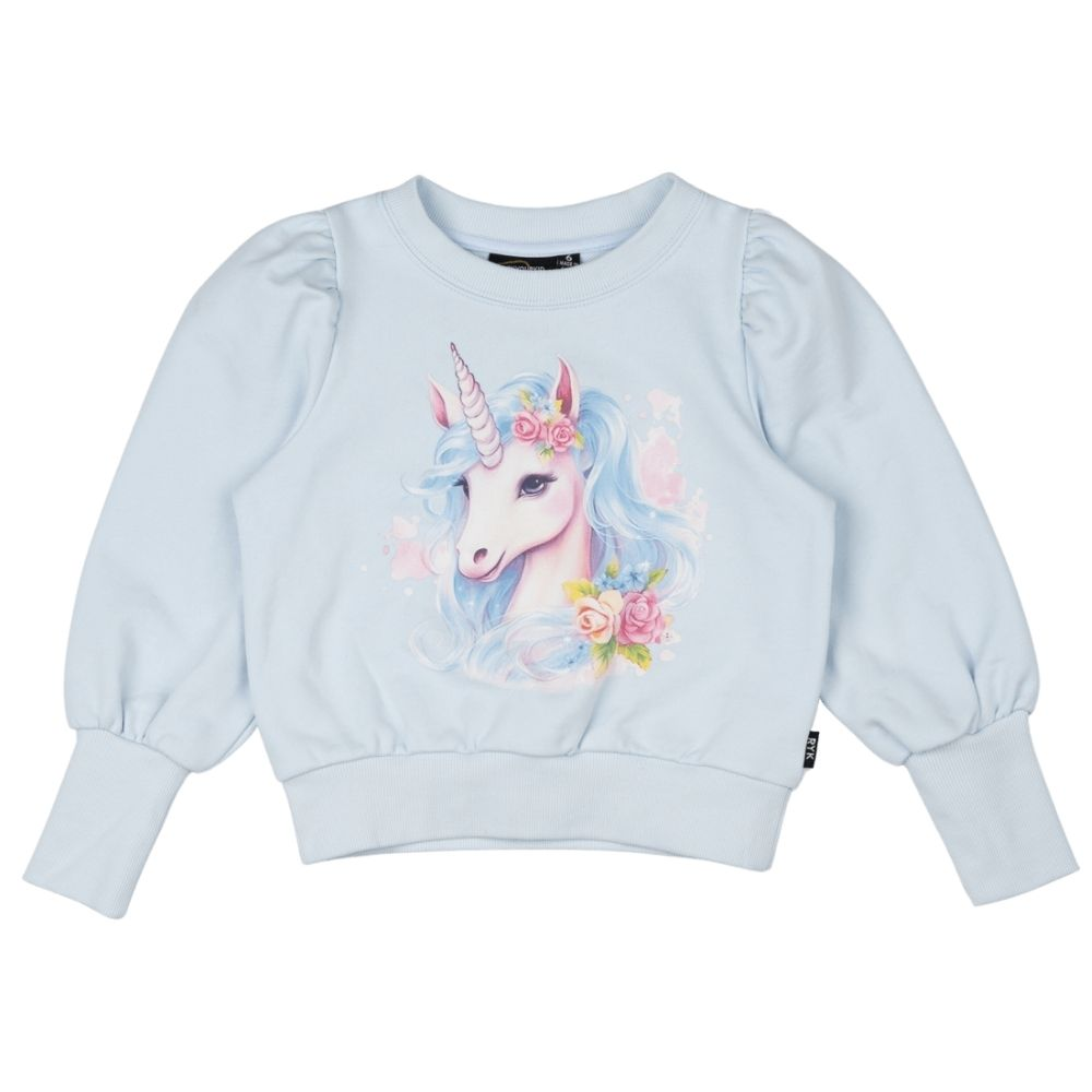 Rock Your Kid Blue Unicorn Sweatshirt