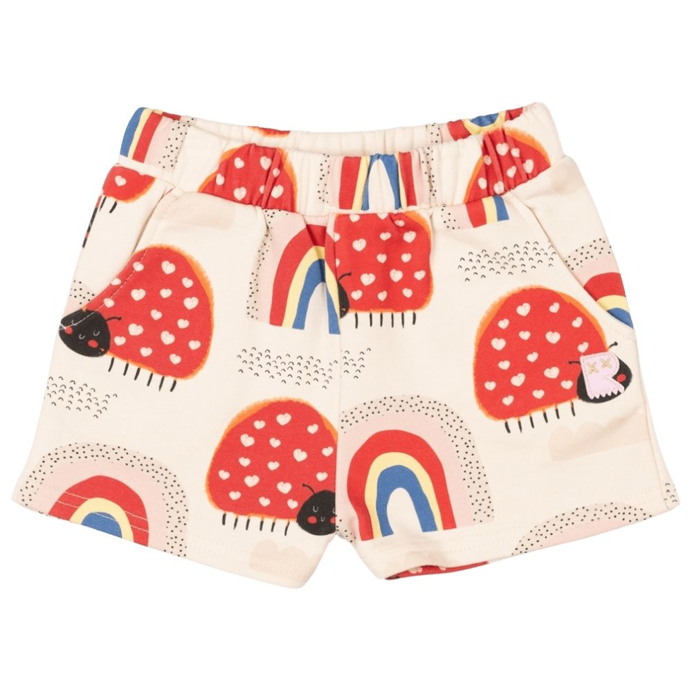 Rock Your Kid Love Bug Rainbow Shorts