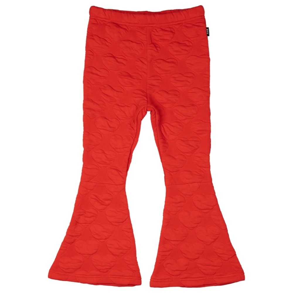 Rock Your Kid Red Heart Flared Tights