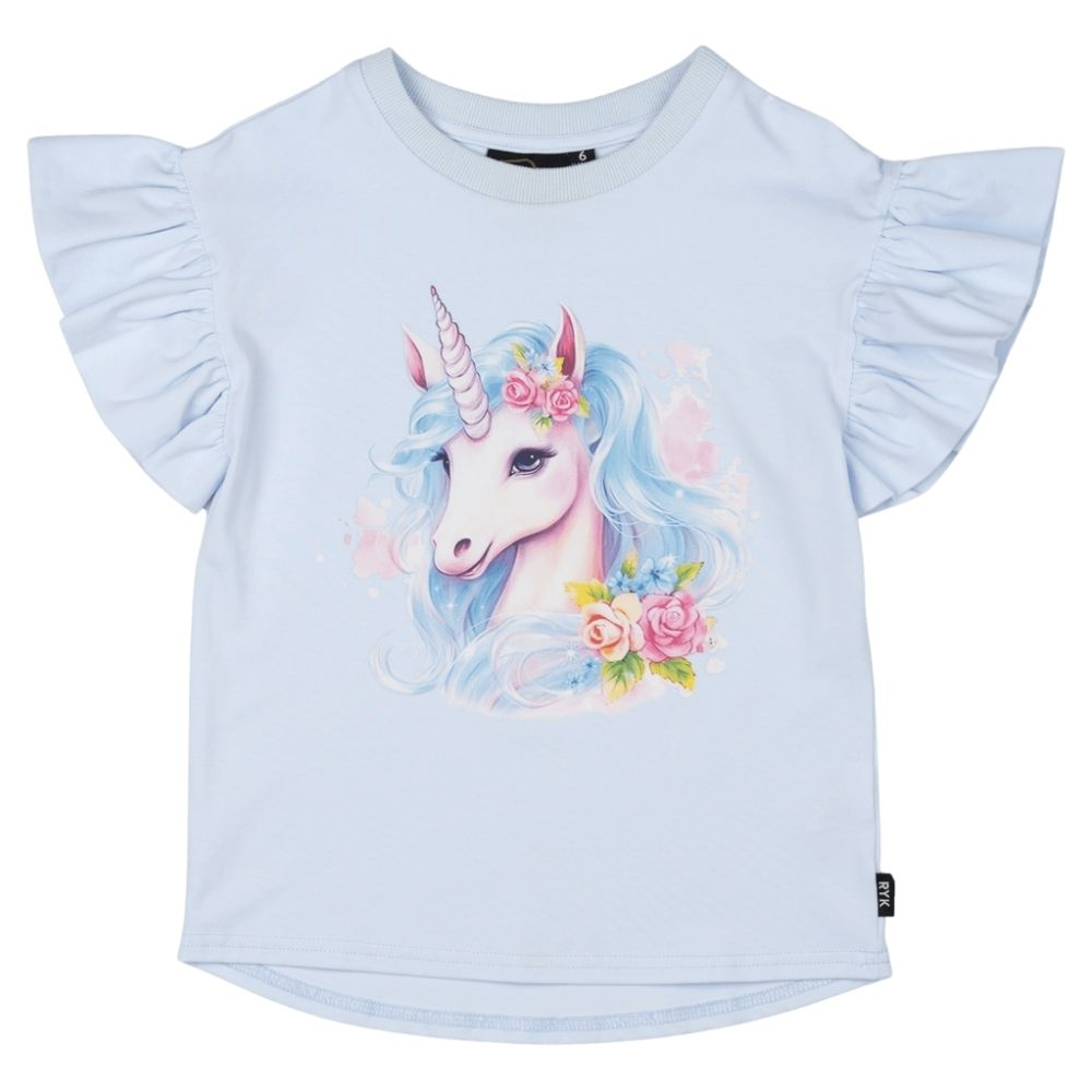 Rock Your Kid Blue Unicorn T-Shirt