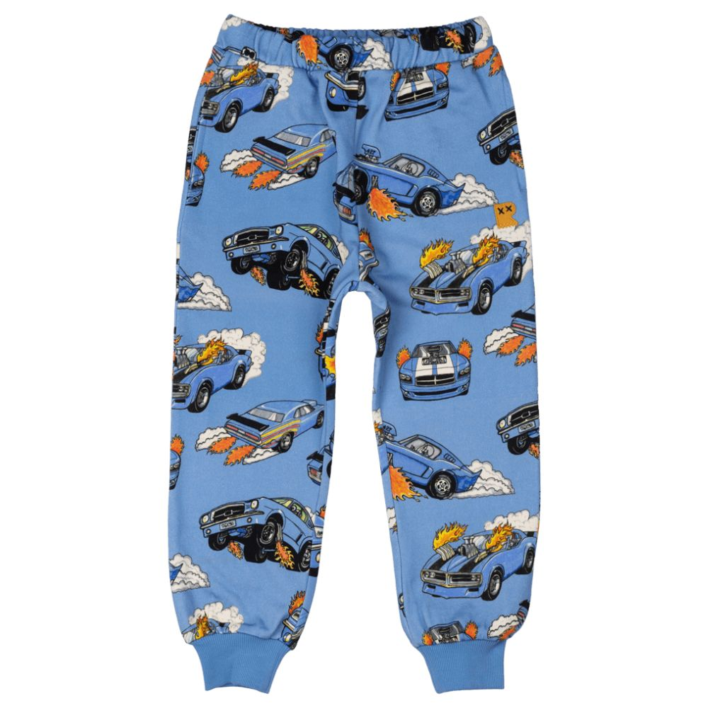 Rock Your Kid Blue Cars Trackpants