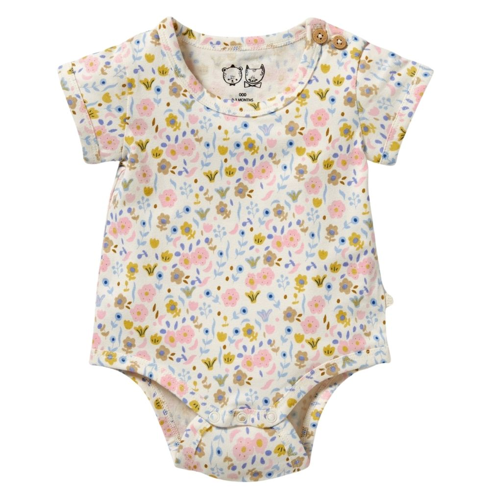 Wilson + Frenchy Ava Floral Organic Bodysuit