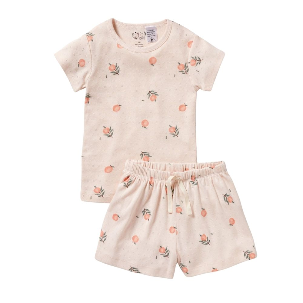 Wilson + Frenchy Peaches Organic Pointelle Pyjamas