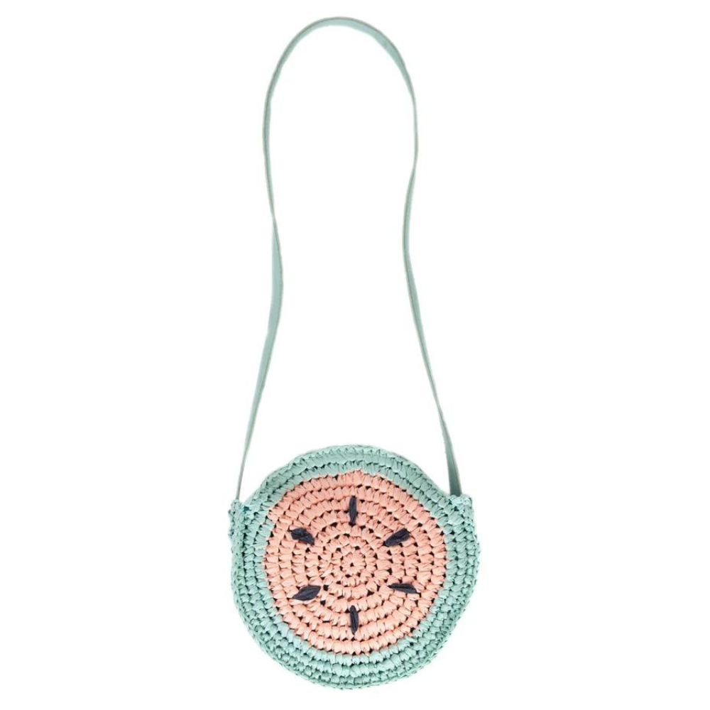 Acorn Watermelon Straw Bag