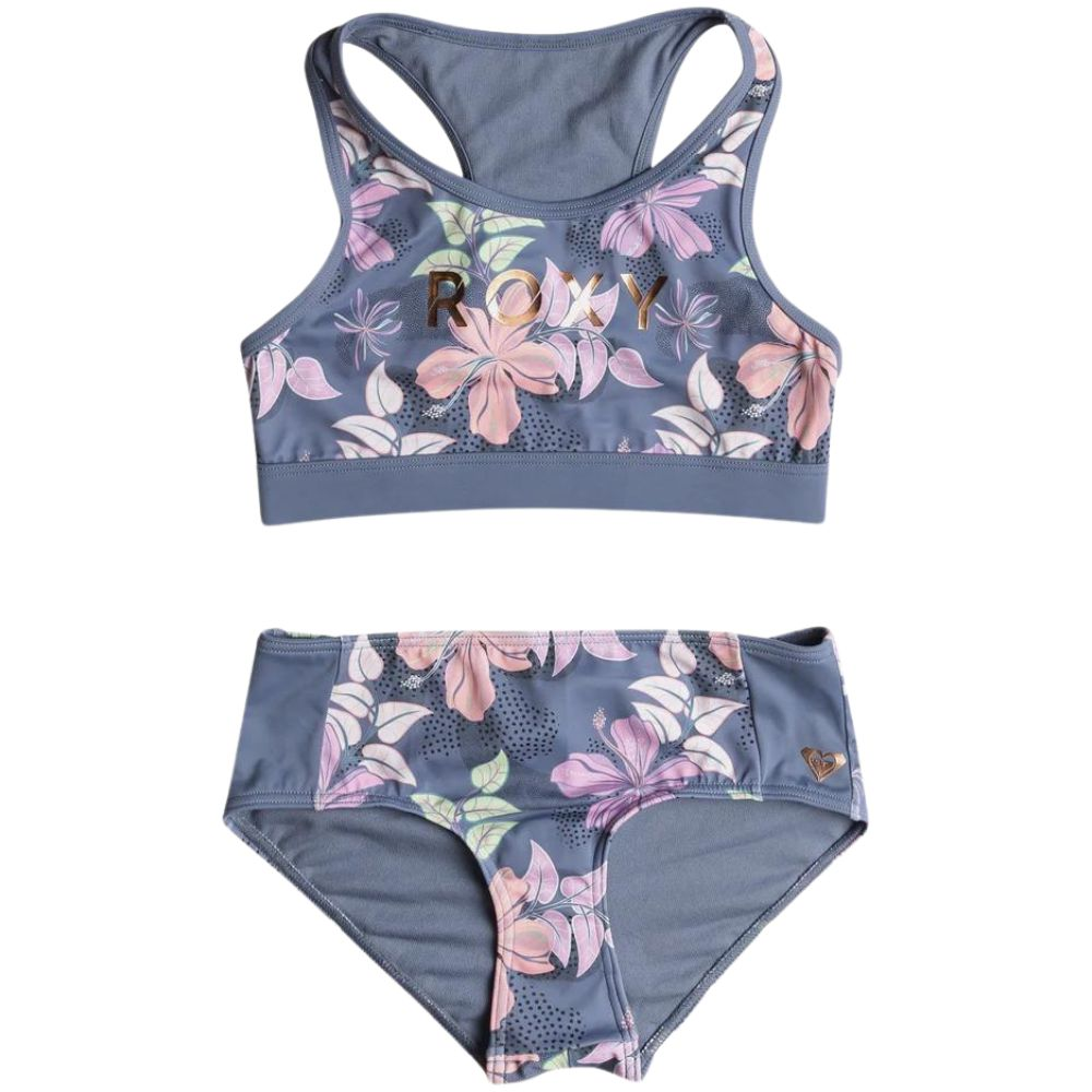 Roxy Hidden Garden Crop Swimsuit Set 