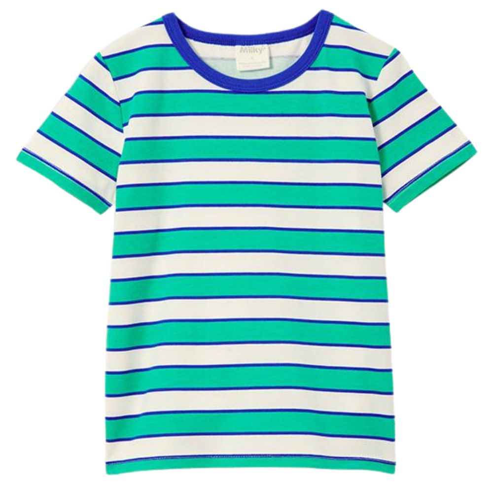 Milky Green Stripe Tee