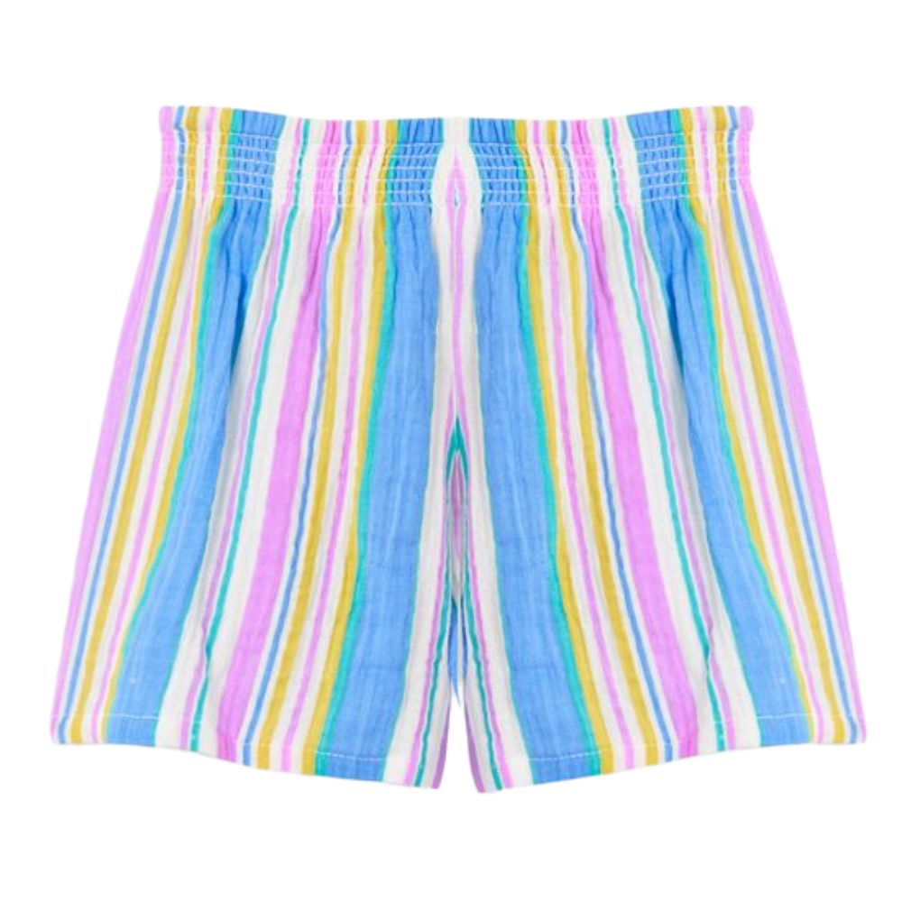 Milky Crinkle Stripe Short