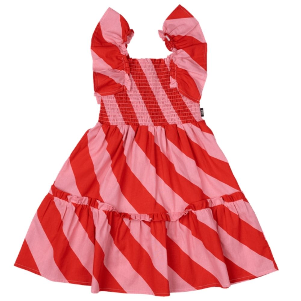 Rock Your Kid Candy Wrap Shirred Dress