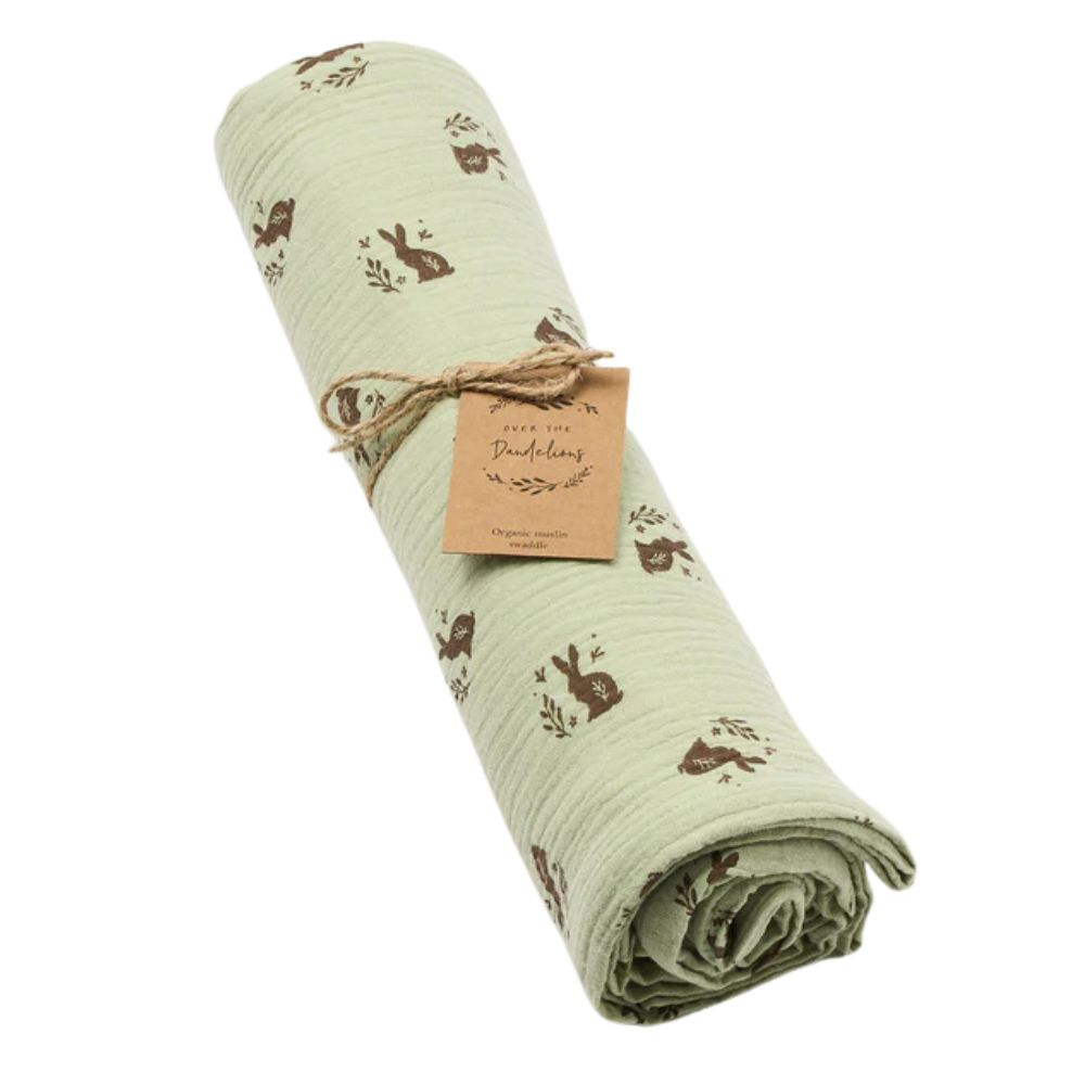 Over The Dandelions Organic Muslin Swaddle