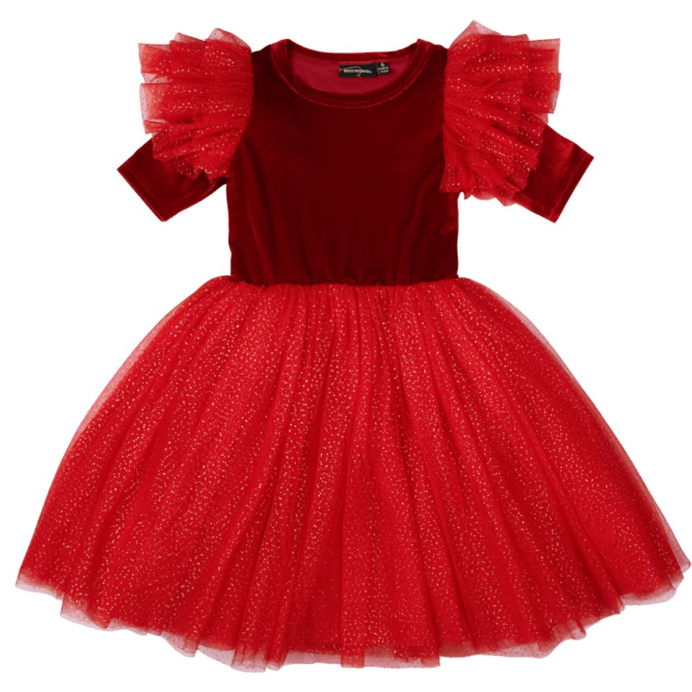 Rock Your Kid Velvet Sparkle Party Dress