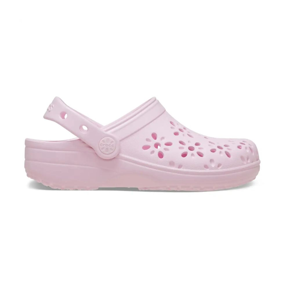 Crocs Classic Floral Cut Out Clogs - Toddler