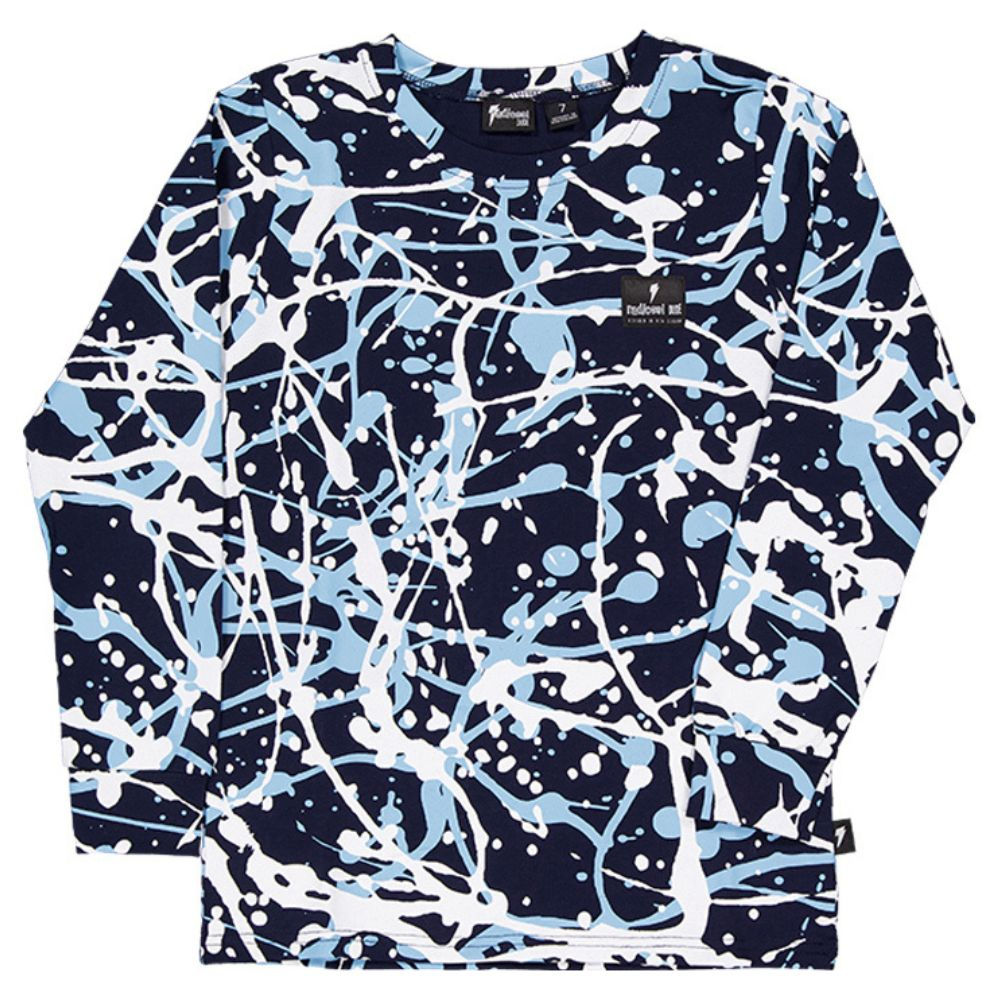 Radicool Dude Blue Splatter Long Sleeve Tee