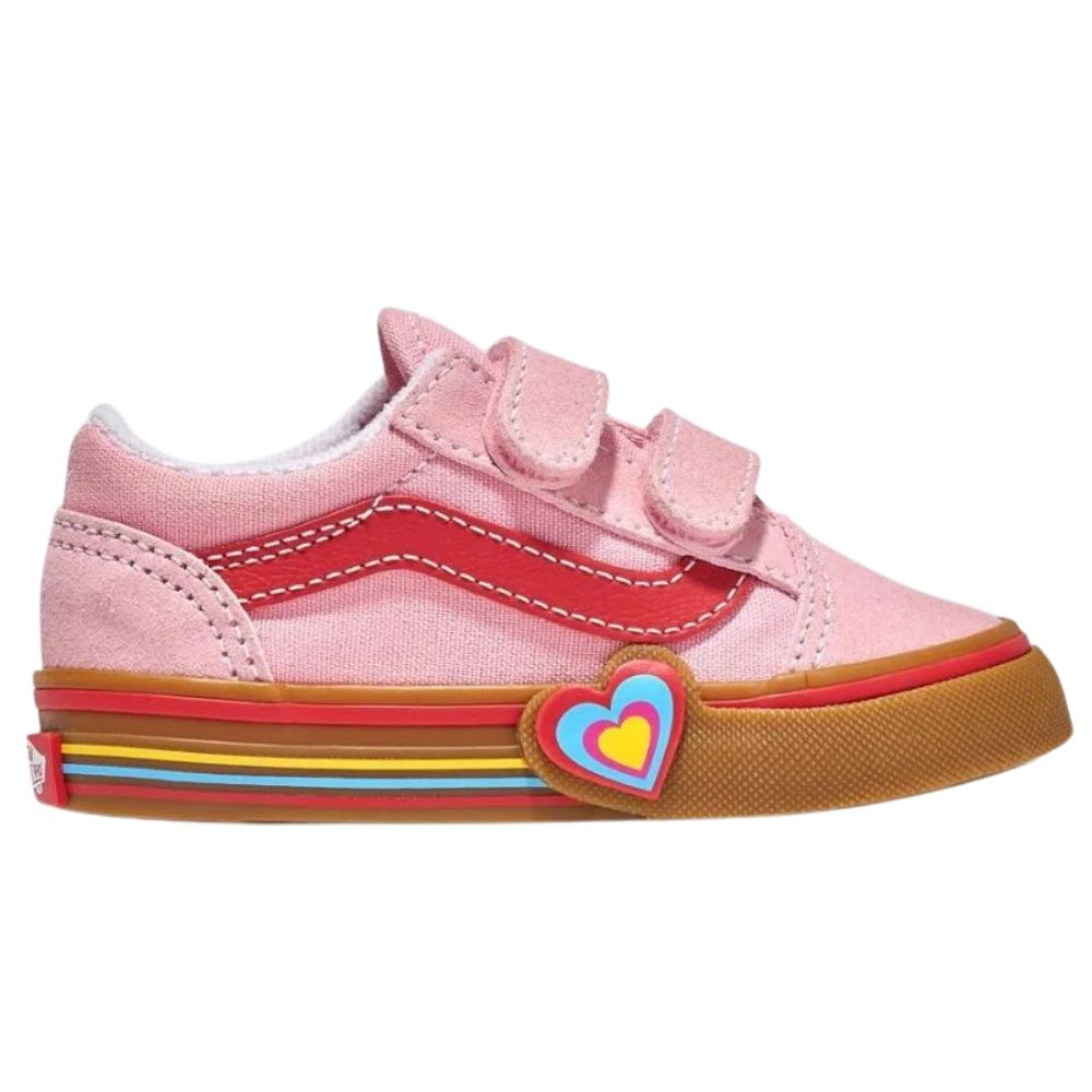 Vans Old Skool V Heart Shoes - Toddler