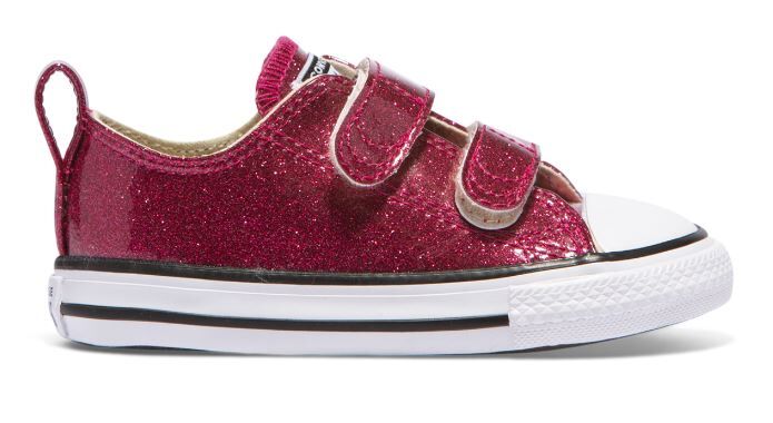 red glitter converse toddler