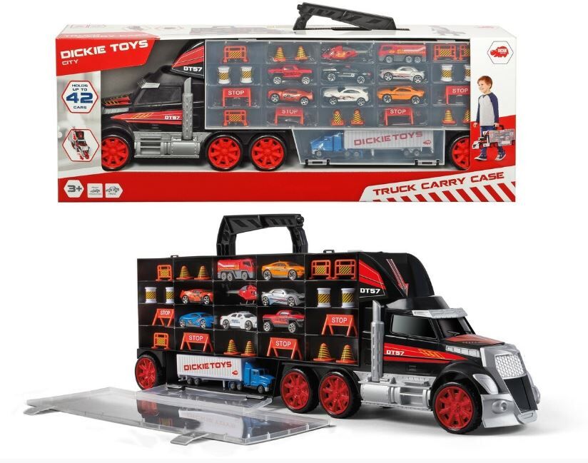 dickie toys truck carry case playset