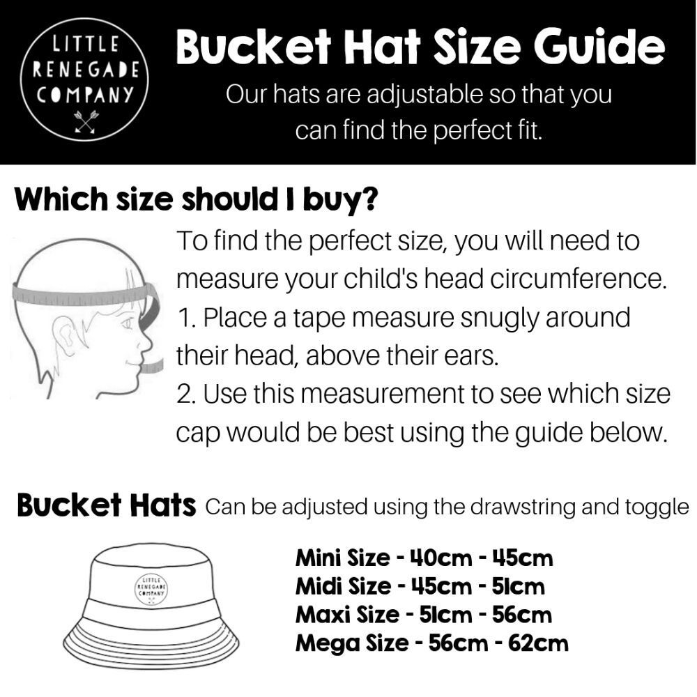 Little Renegade Company Reversible Bucket Hat Kids HatsBeaniesCaps